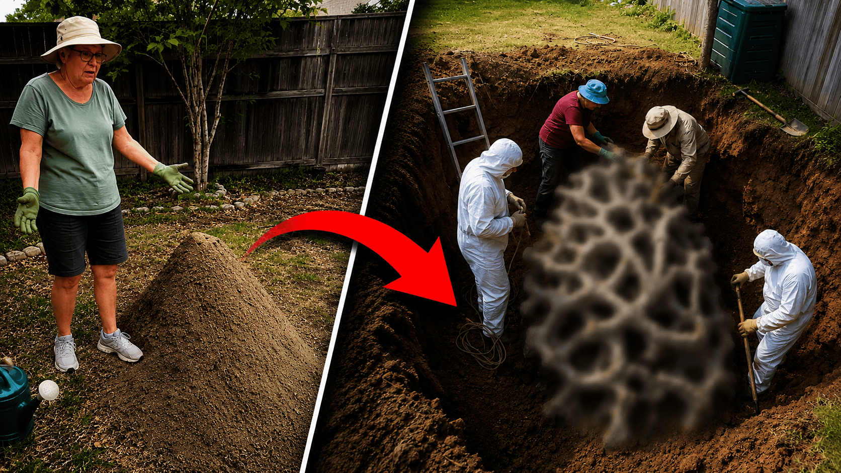 A Woman Thought She Had a Normal Ant Nest in Her Garden. When Experts Took a Closer Look, They Told Her to Hide Inside.