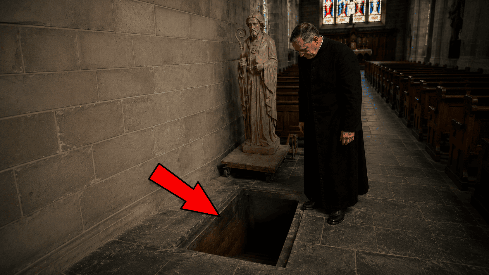 A Priest Moved an Antique Statue of a Saint and Found a Hidden Tunnel Beneath. What Was on the Other End Shocked the Entire Town.