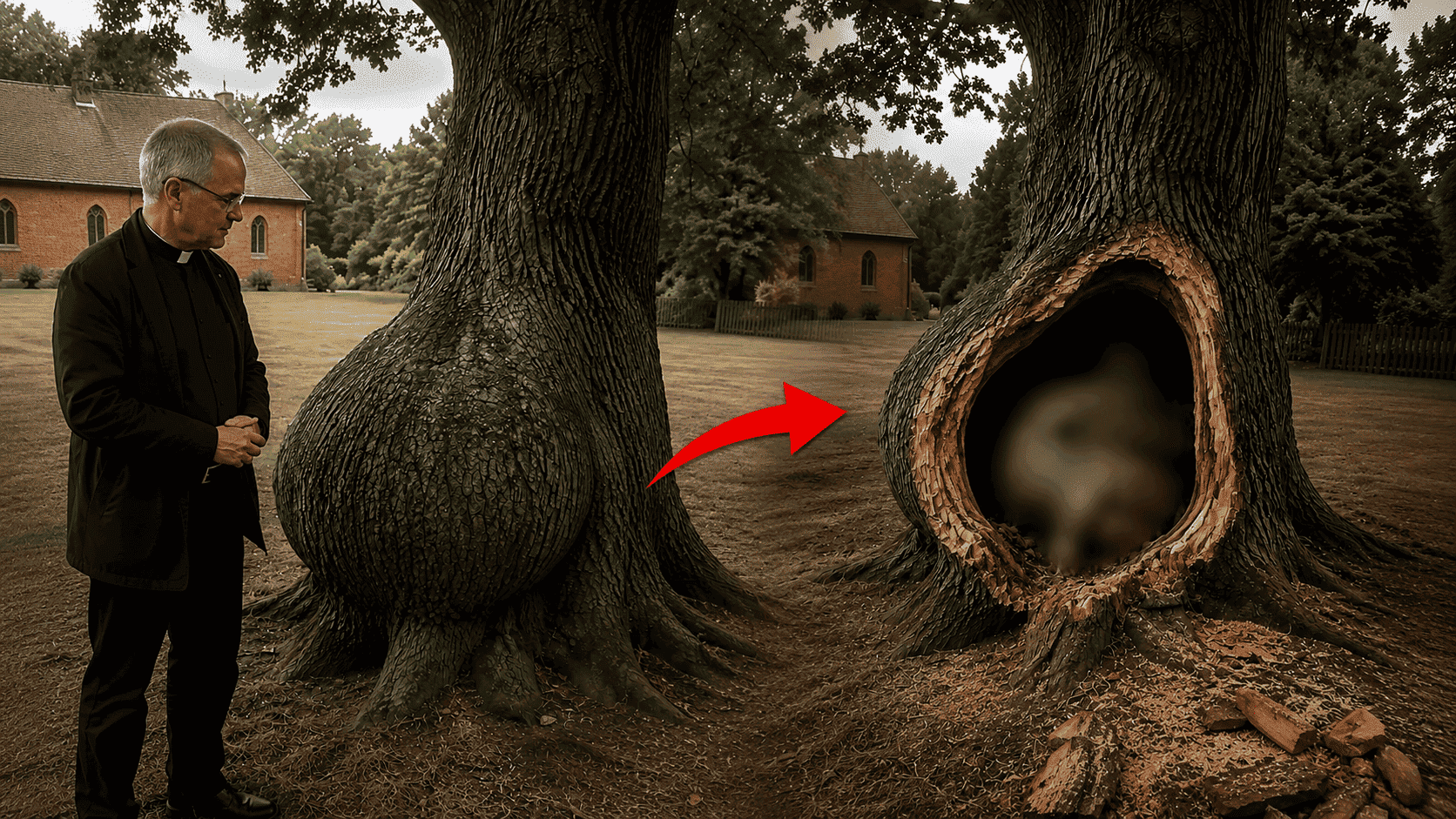For 30 Years This Tree Hid a Secret. When They Cut It Open, the Whole Town Was Shocked.